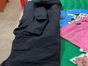 雅鹿短袖T恤男纯棉韩版潮流宽松大码透气打底衫青少年学生夏天休闲t恤 黑/小伙伴 XL （重140-150斤高170-175） 实拍图
