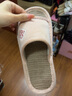 安尚芬 亚麻拖鞋男家居春秋情侣室内防滑地板四季居家软底一字拖女 粉色 36-37 适合35-36（内长235mm） 实拍图
