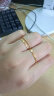 谢瑞麟（TSL） 黄金戒指女款蜂巢六角形5G足金素圈戒指指环YS507 15号圈口（1.65g 工费350元） 实拍图
