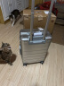 小米行李箱铝镁合金拉杆箱金属旅行箱高端商务密码箱20英寸银色 晒单实拍图