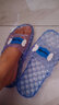 夏天拖鞋女人室内居家浴室塑料防滑外穿水晶透明大码凉拖鞋硬底女 天蓝色 38 适合37脚穿 实拍图