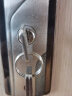 普雷达室内房门锁锁芯小70卧室房间门锁纯铜锁芯木门换锁配锁锁心锁头 不锈钢色/锌合金芯/3钥匙 实拍图