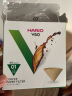 HARIO日本进口V60手冲咖啡滤纸过滤纸滤网滤袋咖啡机滤纸盒装40枚01号 实拍图