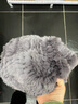 幕加格 獭兔毛帽子围巾一体冬季女围巾两用加厚保暖中老年皮草帽子M2135 中灰色 均码 实拍图