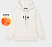 FILA 斐乐官方情侣款连帽卫衣秋季新款纯棉宽松针织长袖上衣加绒 【加绒】蒸汽白-IV XS 实拍图