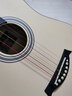 雅萨特奥（YASATEAO)单板民谣吉他38寸初学者吉他新手入门吉它学生乐器 38寸透明黑+礼包 实拍图