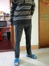 POWO西裤男修身灰色西服裤子商务直筒正装男士上班秋冬韩版免烫西装裤 中灰色（秋冬款-平纹） 31 码（适合125-135斤） 实拍图