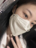 万宝绿kn95口罩立体3d透气柳叶型成人口罩独立装高颜值女白色鱼嘴型口罩 出口品质【波浪型-莫兰迪六色混装30只】独立装 实拍图
