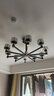 雷士（NVC） 吊灯美式简约客厅吊灯轻奢水晶LED灯具套餐厅大气智能灯饰书房 【丽影10头】120W智能 RA95吊灯 实拍图