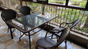 紫叶户外桌椅组合阳台藤椅三件套花园露天露台室内餐桌室外庭院休闲椅 4【曼哈顿藤椅】+1【长桌150X90】 实拍图