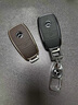 迪加伦 奔驰钥匙套新C级C260L E级E200L E300L GLC A200 S级真皮汽车钥匙包男士壳钥匙链金属 B咖金色+钥匙扣 实拍图