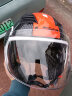 LS2摩托车头盔男女士半覆式安全帽子复古个性电动车四季半盔OF562 特白/红探险家 XXL（建议60-61头围） 实拍图
