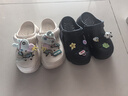 天美意增高厚底洞洞鞋轻便耐磨休闲运动凉拖鞋一脚蹬 黑色 37 实拍图