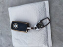 亿航成大众钥匙套宝来速腾探岳高尔夫捷达polo途观L凌度车朗逸钥匙包扣 大众A款【曜石黑+金属扣】 实拍图
