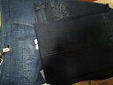 俊欣鸟中老年牛仔裤男秋冬厚款高腰深档宽松弹力免烫直筒休闲爸爸长裤子 中蓝色+深蓝色【秋冬厚款】 38 【3尺腰围】 实拍图