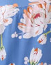 隽燕飞妈妈棉绸睡衣女夏季薄款长袖套装凉感中老年人家居服夏天女装绵绸 【瞬间凉感】3152碧海之蓝 2XL 实拍图