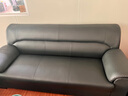 天赐辰办公室沙发茶几组合老板真皮简约现代午睡三人位商务接待会客办公 单人+单人+三人位沙发 黑色加厚西皮 实拍图