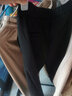浪莎毛呢裤子女秋冬直筒裤哈伦九分萝卜裤烟管长裤宽松西裤女休闲 实拍图