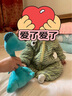 巴拉巴拉童装婴儿连体衣秋冬宝宝外出抱衣哈衣爬服珊瑚绒男童女童婴童衣服 绿色调 100cm 实拍图