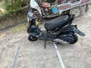 杰帆（JF）踏板摩托车125cc鬼火一代摩托车外卖踏板车燃油车助力车可上牌 黑色带新款贴花 国四电喷版（可上牌） 实拍图