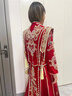 泰勒马丁丝绒秀禾服新娘婚纱2024新款中式婚服结婚敬酒礼服古装嫁衣婚服 23703丝绒款（仅女装） XL 实拍图