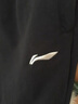 李宁（LI-NING）运动裤男裤秋冬款舒适休闲裤男卫裤跑步加绒保暖宽松收口长裤子男 黑色【收口】常规 S 实拍图
