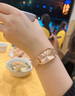 丹尼尔惠灵顿（DanielWellington）DW手表女经典小方表流光金时尚女士手表圣诞礼物送女友DW484 实拍图