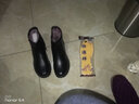 柔兔冬季妈妈鞋真皮软底加绒保暖老人皮鞋中老年人棉鞋女羊毛防滑女鞋 黑色 41 实拍图