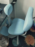 怡佳乐（YIJIALE）儿童学习椅小学生写作业写字椅子家用可升降调节正姿椅带脚踏 蓝色五爪/旗舰版+脚踏1.1-1.8米 实拍图