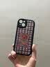 吟悦 适用苹果13/pro/max手机壳 iPhone新款卡通13mini全包镜头防摔网红硅胶皮纹软壳毛衣熊女款 (炫酷黑)毛衣熊黑-贈保护膜 苹果13 实拍图