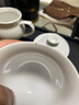 番易15Y茶碗带盖陶瓷泡茶用中号不烫手白瓷盖碗茶杯功夫茶具套装中式 陶瓷玉兰杯6件套 实拍图