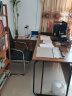 隆祥福老板桌办公桌组合大班台桌椅组合主管经理桌子简约办公家具 黑架+金橡木色面 1.8米*0.8单桌+侧柜 实拍图