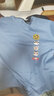 真维斯（JEANSWEST）短袖t恤男ins潮牌2025春夏季男女宽松oversize半袖衣服美式高街男 雾霾蓝 国潮三色 XL 实拍图