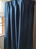 伊帘坊窗帘成品加密加厚仿亚麻棉麻纯色卧室客厅定制遮光窗帘布窗纱拼接窗帘 深蓝色 2.0米宽*2.7米高挂钩式可改高度 实拍图