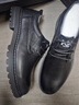 木林森皮鞋男真皮高端男鞋休闲秋冬季加绒棉皮鞋男商务正装厚底大小码鞋 MLS18593M [系带加绒款] 42 实拍图