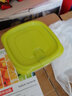 茶花（CHAHUA）塑料保鲜盒食品级可加热大容量一次性快餐盒野餐打包盒汤碗水果 460ML【绿色】 3件套 实拍图