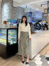 范思蓝恩繁花叶影 新中式轻国风a字半身裙女春2024新款24FS11046 玉石色 S 实拍图