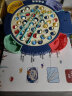 乐亲（Lechin）六一儿童节日礼物玩具男女孩钓鱼电动旋转磁性捕鱼捞鱼玩具 蓝色 实拍图
