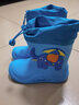 smally儿童雨鞋男童女童宝宝上学幼儿园防水防滑2024新款卡通雨靴 【升级-松紧口】蓝色小象 19码 雨鞋内长19cm 实拍图