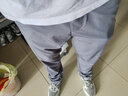 豫瑶【两件装】夏季薄款休闲裤男新款弹力宽松直筒商务潮流百搭速干裤 1063黑色+深灰（90%人选） 31 【腰围=2尺4】（125-140斤穿） 实拍图