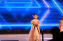 小咔衣浓（Xiaokayinong）女童高端礼服儿童花童婚纱公主裙小女孩主持人钢琴演奏演出服春款 紫色短袖长款 150 晒单实拍图