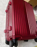 金登仕红色行李箱结婚陪嫁箱拉杆箱新娘备婚嫁妆旅行箱女登机密码皮箱子 波尔多红色 20英寸 (抑菌里布+高端质量标准） 实拍图