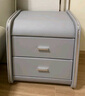 喜福匠（FJ） 喜福匠皮质床头柜简约现代时尚欧式迷你经济小户型卧室床边几柜可定制 浅灰色 实拍图