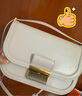 CHARLES&KEITH复古纯色豆腐包单肩斜挎包包女包生日礼物CK2-80781599-1 Ivory象牙色 S 实拍图