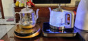 智能全自动手柄上水电热水壶 玻璃功夫茶具器炉烧水壶 泡茶电磁炉电茶壶茶盘茶台煮水炉 黑色-净水器款 实拍图