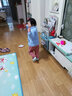 月星童鞋 日本进口幼儿园室内鞋 四季儿童帆布鞋男童小白鞋女孩居家鞋 红色 27 (内长17cm适合脚长16.5cm) 实拍图