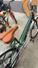 兰令自行车成年人通勤铝合金女士亲子带小孩城市上班代步变速单车 花语-祖母绿【一字直把+镂空座垫】 24英寸 禧玛诺7速 实拍图