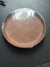 锦木源 乌檀木实木干果盘家用客厅瓜子零食糖果盘木碟子木质甜品点心盘 圆形小号长宽15.5cm*2cm 实拍图