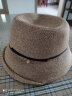 SiggiSI92300草帽女度假复古小清新防晒帽遮阳帽可折叠盆帽凉帽 气质咖 晒单实拍图