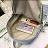 睿昂 韩版学院风初中生高中生大学生女生书包女原宿风双肩背包电脑包 黑色 带开心鸭挂件 实拍图